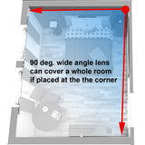 WF-490 : WiFi IP Wireless Spy Camera Hidden in AC Powered Speaker by SCS Enterprises ®