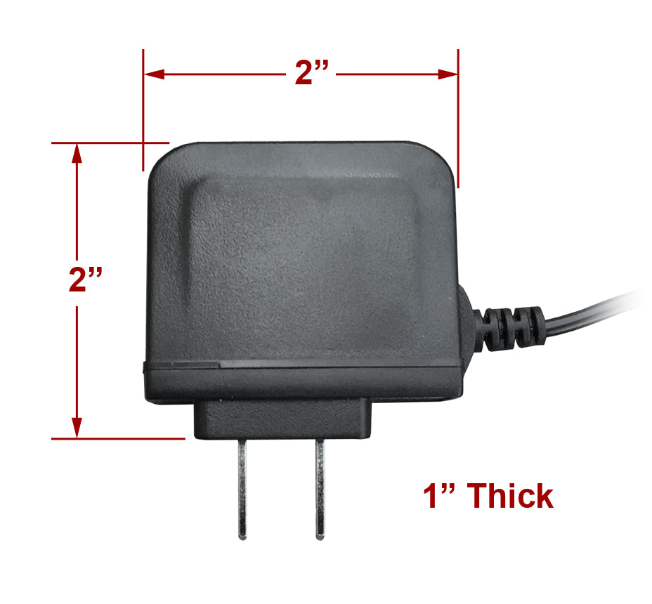 4 Pack 12V 300mA Power Adapters - 5.5x2.1mm DC Plug, 100-240V AC Input, Compact For Security Cameras