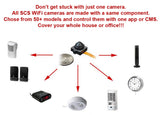 WF-490 : WiFi IP Wireless Spy Camera Hidden in AC Powered Speaker by SCS Enterprises ®