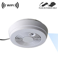 WF-402 : Sony 1080p IMX323 Chip Super Low Light Spy Camera with WiFi Digital IP Signal, Recording & Remote Internet Access, Camera Hidden in a Fake Smoke Detector with viewing and power options