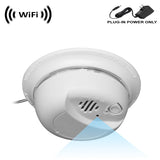 WF-404 : Sony 1080p IMX323 Chip Super Low Light Spy Camera with WiFi Digital IP Signal, Recording & Remote Internet Access, Camera Hidden Hidden in a Residential Fake BRK Smoke Detector with Viewing and Power Options
